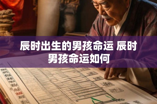 辰时出生的男孩命运 辰时男孩命运如何