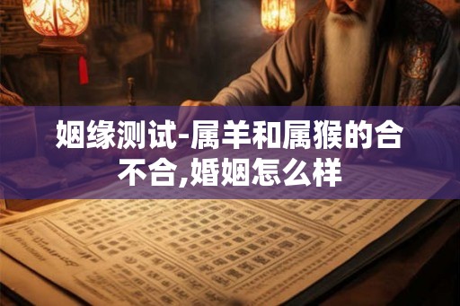 姻缘测试-属羊和属猴的合不合,婚姻怎么样