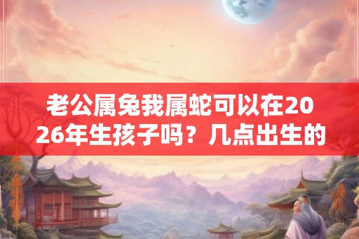老公属兔我属蛇可以在2026年生孩子吗？几点出生的生肖蛇最好？