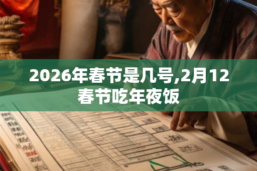 2026年春节是几号,2月12春节吃年夜饭