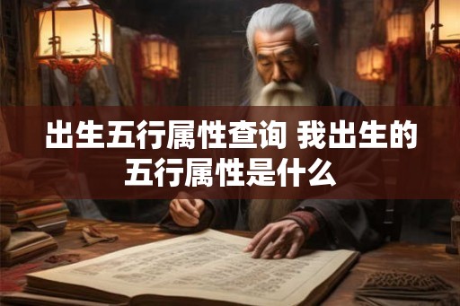 出生五行属性查询 我出生的五行属性是什么 出生五行属性查询 我出生的五行属性是什么