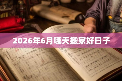 2026年6月哪天搬家好日子 2026年6月哪天搬家好日子