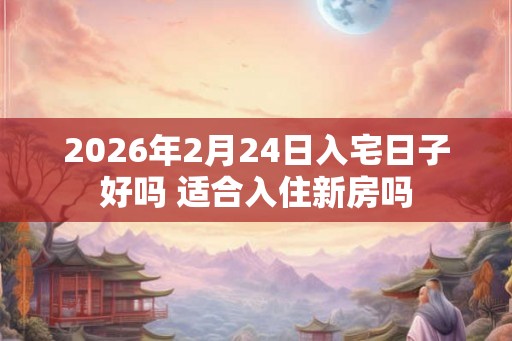 2026年2月24日入宅日子好吗 适合入住新房吗 2026年2月24日入宅日子好吗 适合入住新房吗