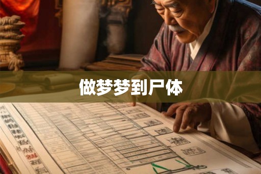 做梦梦到尸体