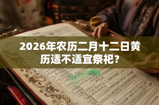 2026年农历二月十二日黄历适不适宜祭祀？