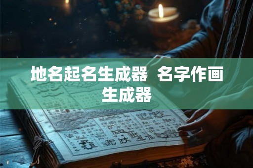 地名起名生成器  名字作画生成器