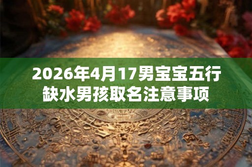 2026年4月17男宝宝五行缺水男孩取名注意事项 2026年4月17男宝宝五行缺水男孩取名注意事项