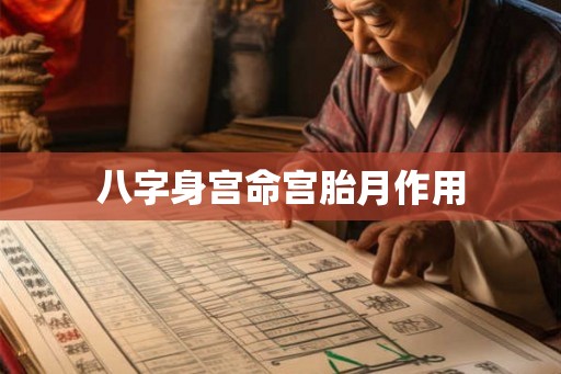 八字身宫命宫胎月作用