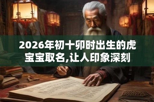 2026年初十卯时出生的虎宝宝取名,让人印象深刻