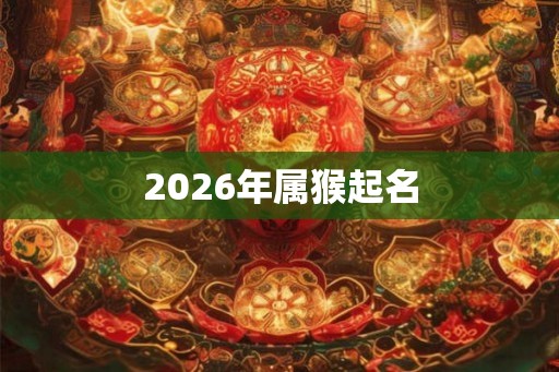 2026年属猴起名