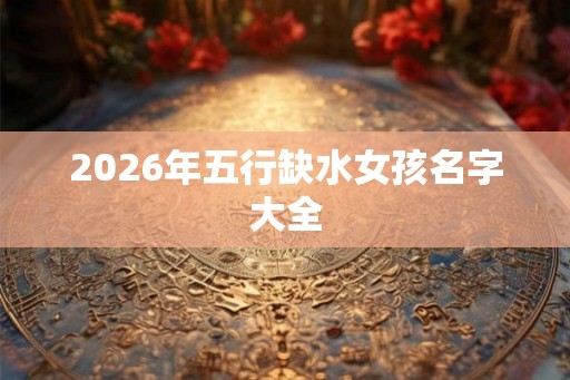 2026年五行缺水女孩名字大全