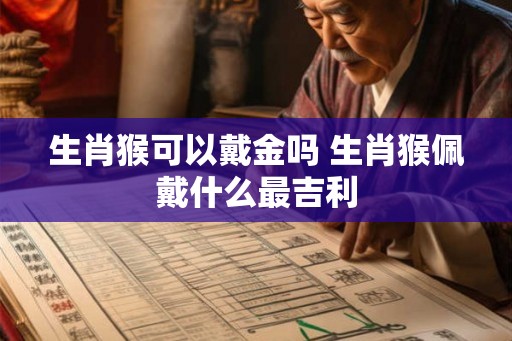 生肖猴可以戴金吗 生肖猴佩戴什么最吉利 生肖猴可以戴金吗 生肖猴佩戴什么最吉利