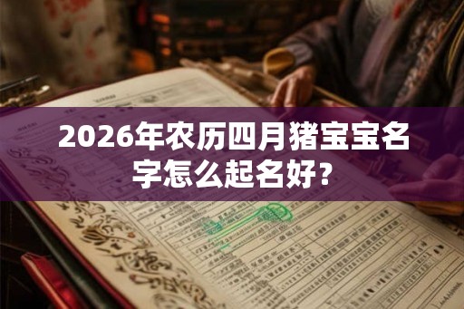 2026年农历四月猪宝宝名字怎么起名好？