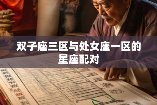 双子座三区与处女座一区的星座配对