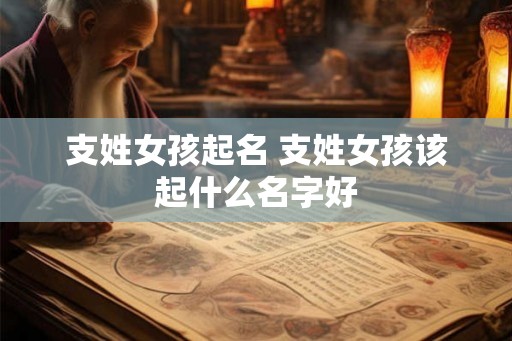 支姓女孩起名 支姓女孩该起什么名字好