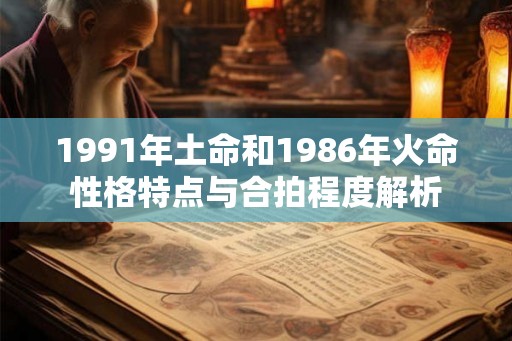 1991年土命和1986年火命性格特点与合拍程度解析