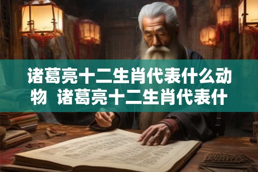 诸葛亮十二生肖代表什么动物 诸葛亮十二生肖代表什么动物呢 诸葛亮十二生肖代表什么动物 诸葛亮十二生肖代表什么动物呢