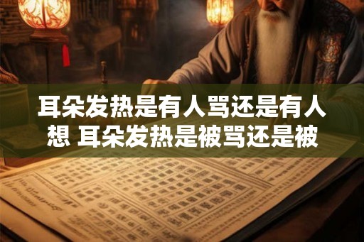 耳朵发热是有人骂还是有人想 耳朵发热是被骂还是被夸