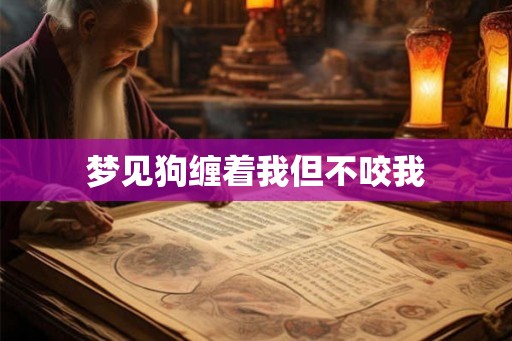 梦见狗缠着我但不咬我 梦见狗缠着我但不咬我