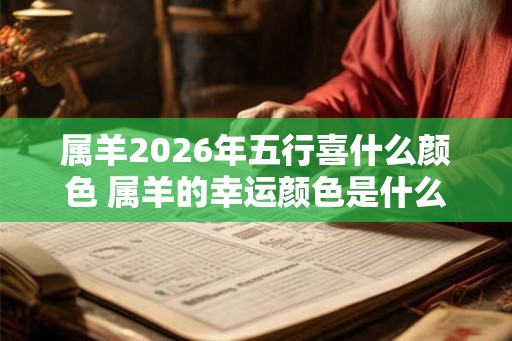 属羊2026年五行喜什么颜色 属羊的幸运颜色是什么