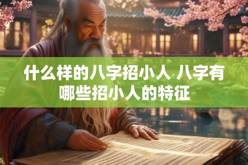 什么样的八字招小人 八字有哪些招小人的特征 什么样的八字招小人 八字有哪些招小人的特征