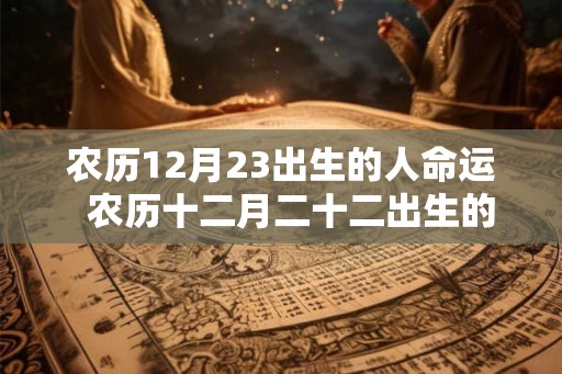 农历12月23出生的人命运  农历十二月二十二出生的命运