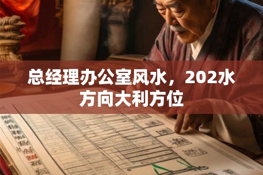 总经理办公室风水，202水方向大利方位