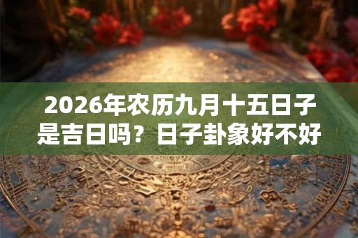 2026年农历九月十五日子是吉日吗？日子卦象好不好？
