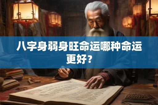 八字身弱身旺命运哪种命运更好？