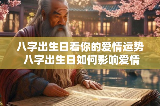 八字出生日看你的爱情运势 八字出生日如何影响爱情运势