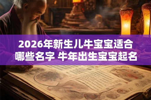 2026年新生儿牛宝宝适合哪些名字 牛年出生宝宝起名