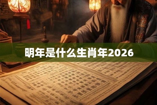 明年是什么生肖年2026 明年是什么生肖年2026
