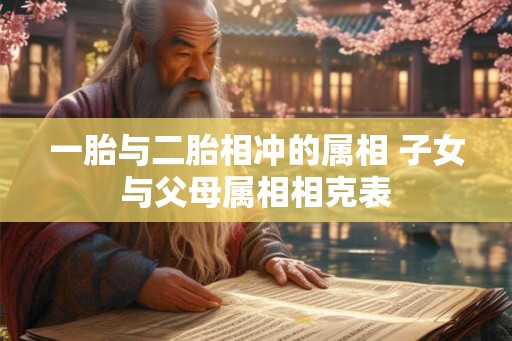 一胎与二胎相冲的属相 子女与父母属相相克表 一胎与二胎相冲的属相 子女与父母属相相克表