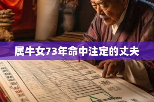 属牛女73年命中注定的丈夫