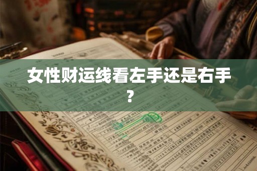 女性财运线看左手还是右手？