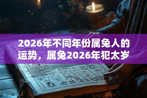 2026年不同年份属兔人的运势,属兔2026年犯太岁吗? 2026年不同年份属兔人的运势,属兔2026年犯太岁吗?