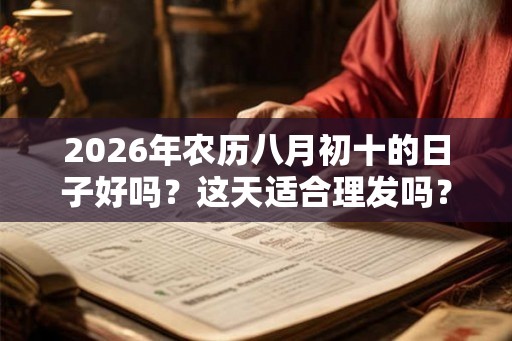 2026年农历八月初十的日子好吗？这天适合理发吗？