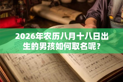2026年农历八月十八日出生的男孩如何取名呢？