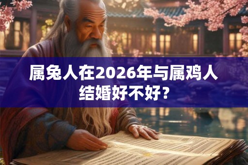属兔人在2026年与属鸡人结婚好不好? 属兔人在2026年与属鸡人结婚好不好?