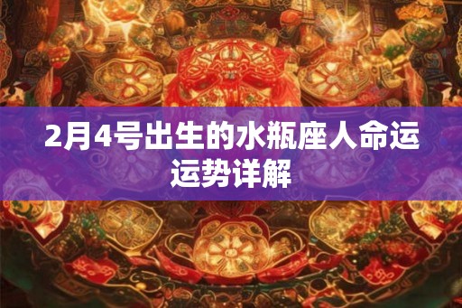 2月4号出生的水瓶座人命运运势详解 2月4号出生的水瓶座人命运运势详解