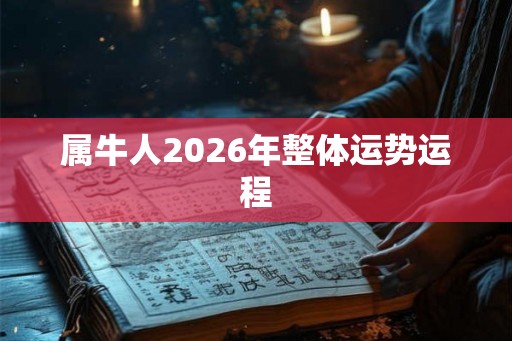 属牛人2026年整体运势运程