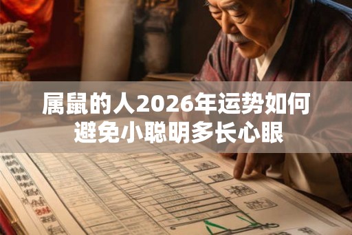 属鼠的人2026年运势如何 避免小聪明多长心眼