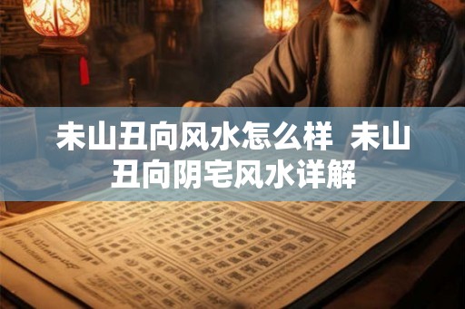 未山丑向风水怎么样  未山丑向阴宅风水详解