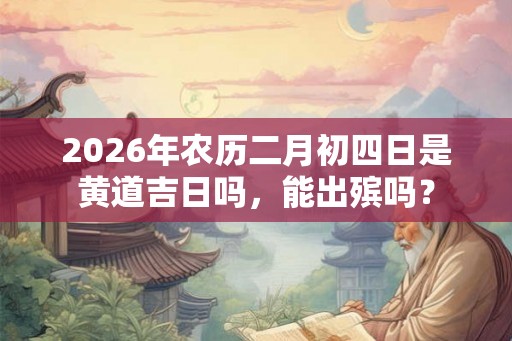 2026年农历二月初四日是黄道吉日吗，能出殡吗？