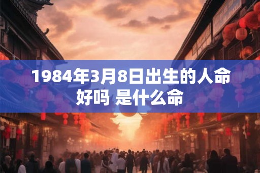 1984年3月8日出生的人命好吗 是什么命
