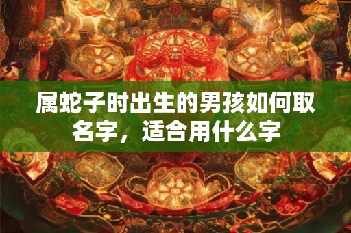 属蛇子时出生的男孩如何取名字，适合用什么字