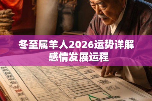 冬至属羊人2026运势详解  感情发展运程