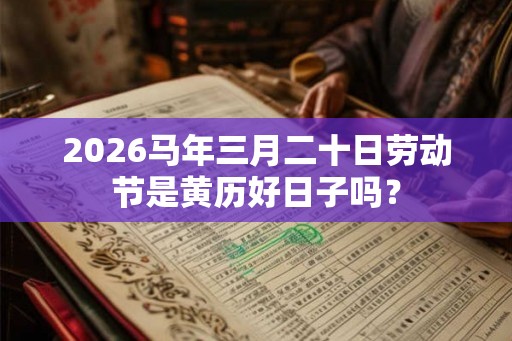2026马年三月二十日劳动节是黄历好日子吗？