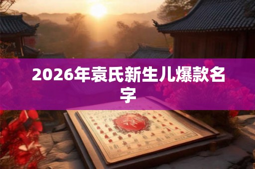 2026年袁氏新生儿爆款名字