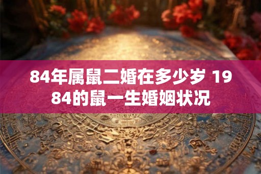 84年属鼠二婚在多少岁 1984的鼠一生婚姻状况